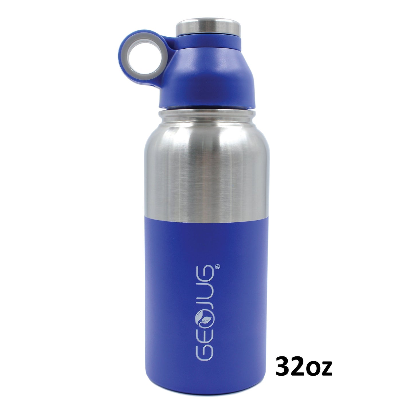 Brentwood Appliances G-1018BL GeoJug 18-Ounce Stainless Steel Vacuum-Insulated Water Bottle (Blue), One Size