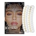 Fazit Makeup Patches - Chain Veil Bodybond - Glow Up Make-Up Patches - Cute Glitter Makeup Accessories for Women - Cosmetic Glitter for Face