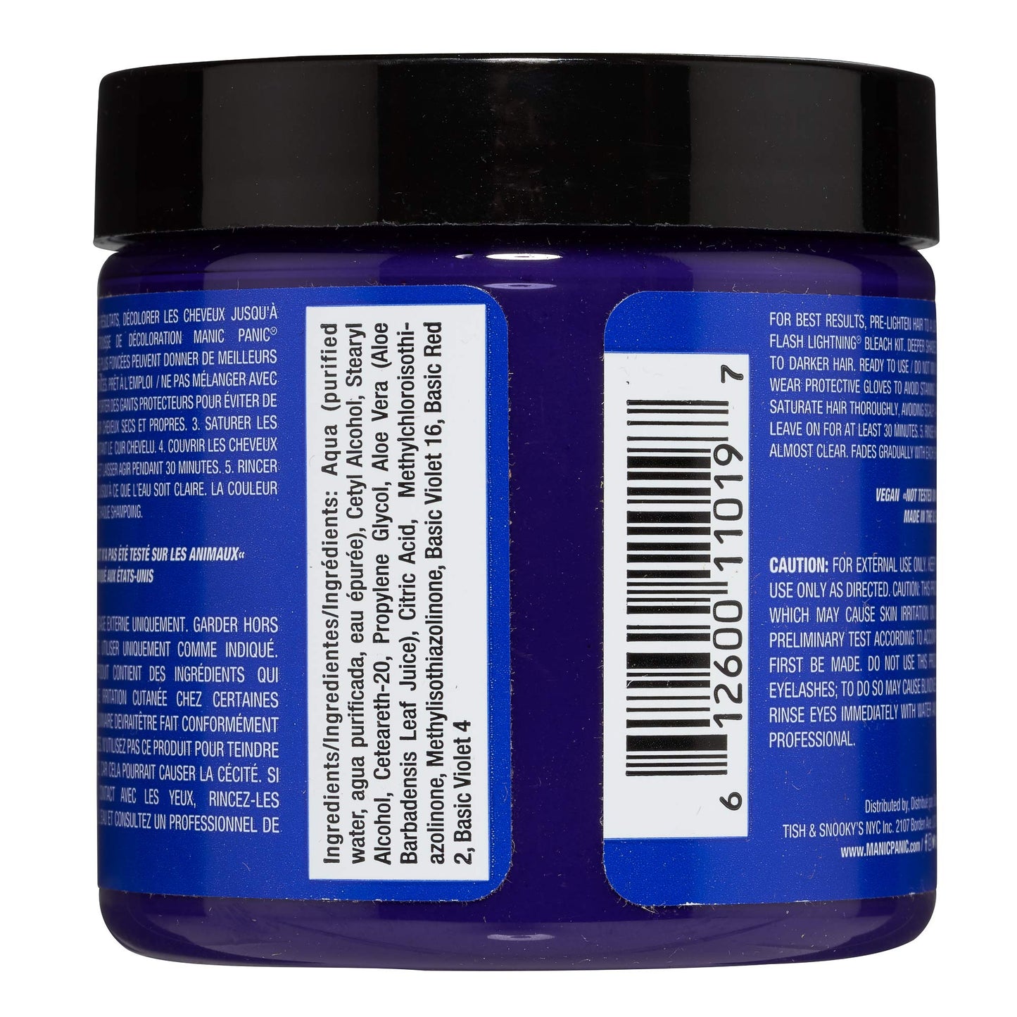 MANIC PANIC Classic Lie Locks Semi Permanent Hair Color - Medium Indigo Purple Hair Dye for Women & Men That Lasts 4-6 Weeks - Vegan, Ammonia