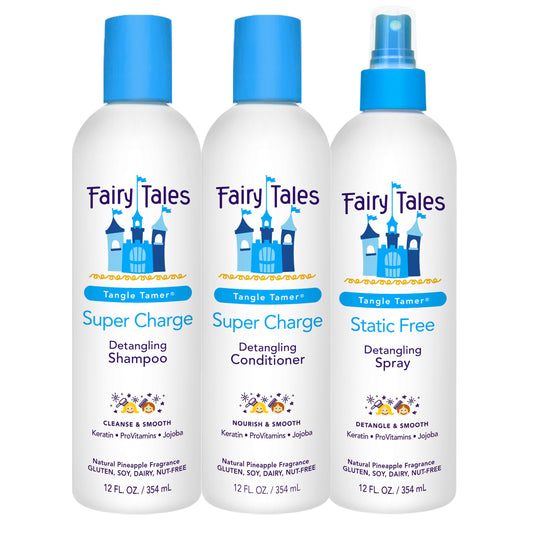 Fairy Tales Tangle Tamer Detangling Shampoo and Conditioner for Kids plus Detangling Spray - Ultra Moisturizing and Anti Frizz Protection - Paraben Beauty & Personal Care Fairy Tales