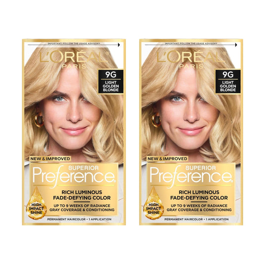 L’Oreal ParisSuperior Preference - 9G Light Golden Blonde 1 Each (Pack of 2)