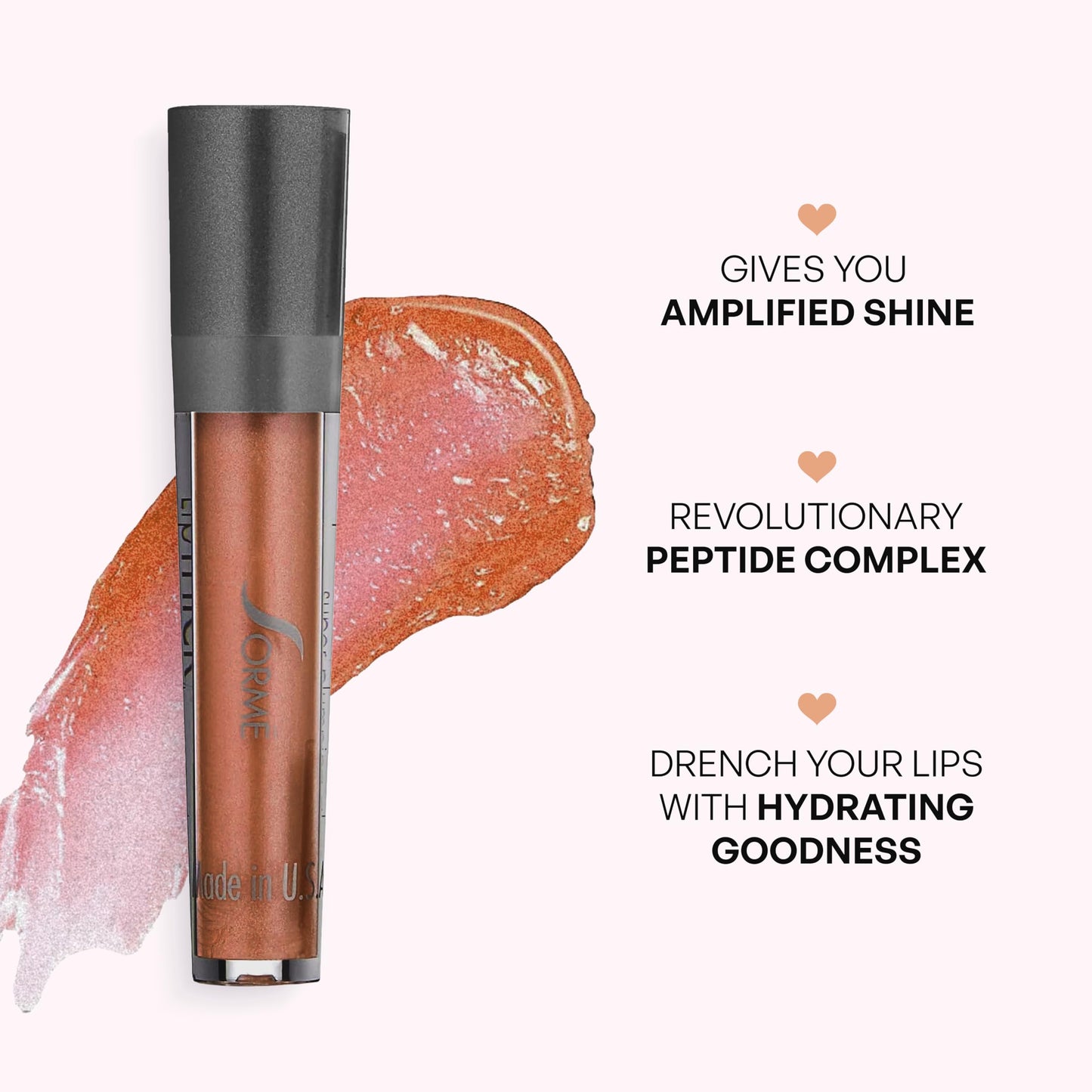 Sorme Treatment Cosmetics LipThick Gloss, Plumping for Shiny and Fuller Looking Lips with Maxi-Lip Peptides, Unveil Shade