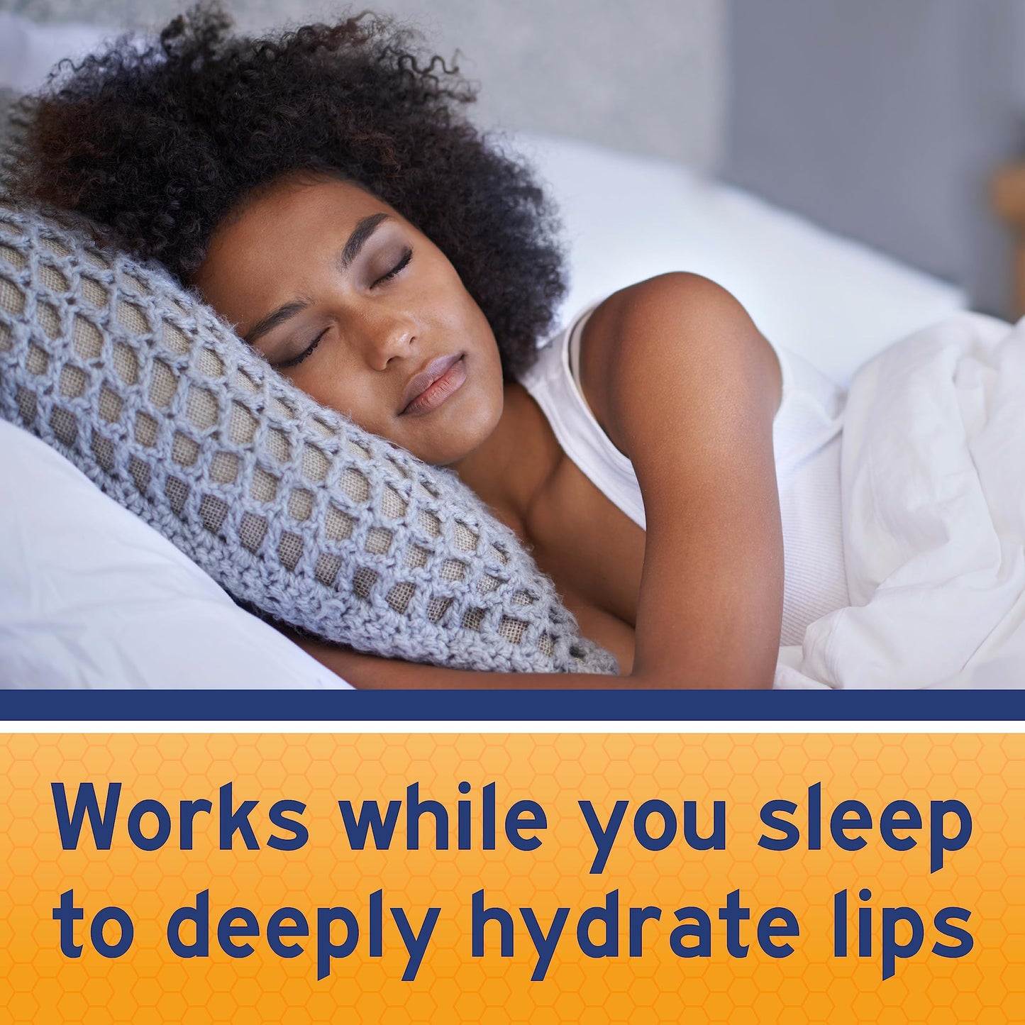 Neosporin Lip Health Overnight Renewal Therapy White Petrolatum Protectant and Moisturizer to Nourish & Repair Dryness, Helps Relieve, Prevent