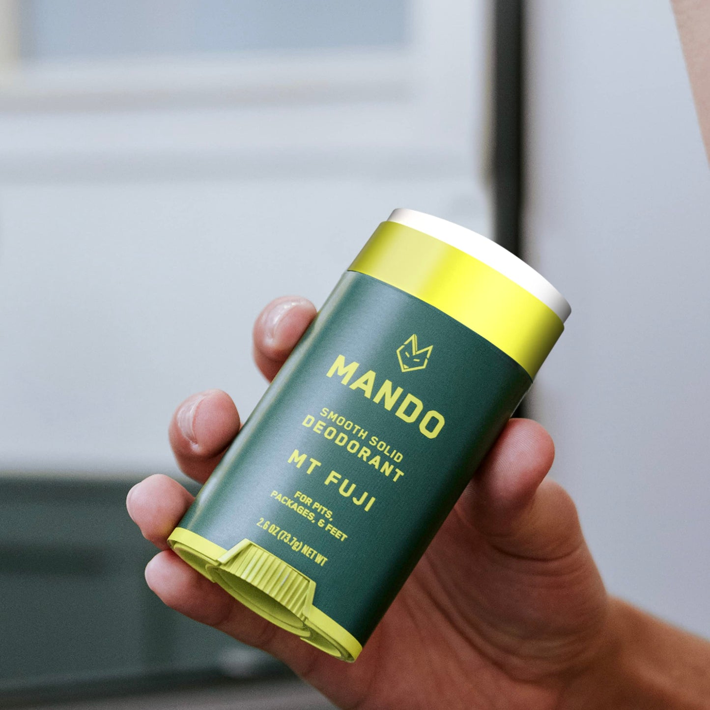 Mando Whole Body Deodorant For Men - Smooth Solid Stick - 72 Hour Odor Control - Aluminum Free, Baking Soda Free, Skin Safe - 2.6 Ounce (Mt Fuji)