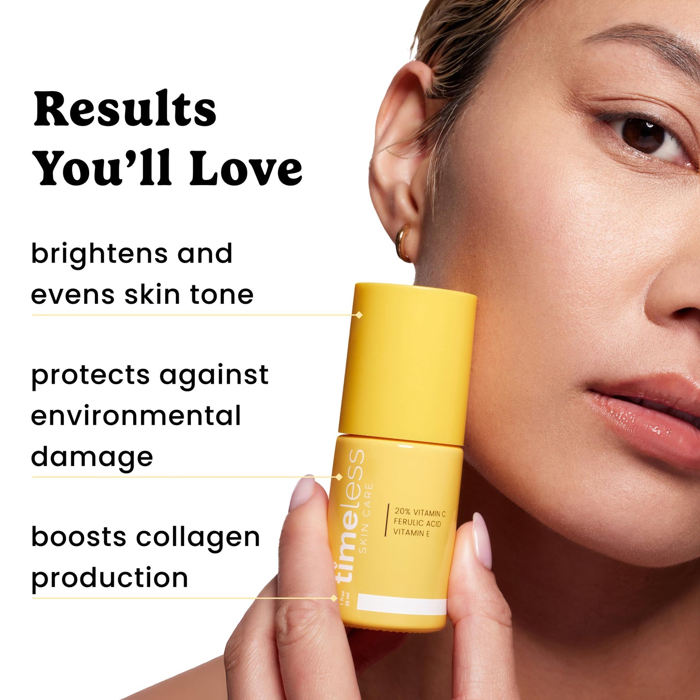 Timeless Skin Care Vitamin C Serum with Vitamin E & Ferulic Acid - Brightening Serum - for Oily & Dry Skin - Fragrance-Free - 1 oz Beauty and Personal Care Timeless Skin Care