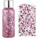 MAEPEOR Chunky Face Body Glitter Gel 19 Colors Mermaid Sequins Holographic Body Glitter Gel Long-Lasting Festival Makeup Glitter Paint for Face Body