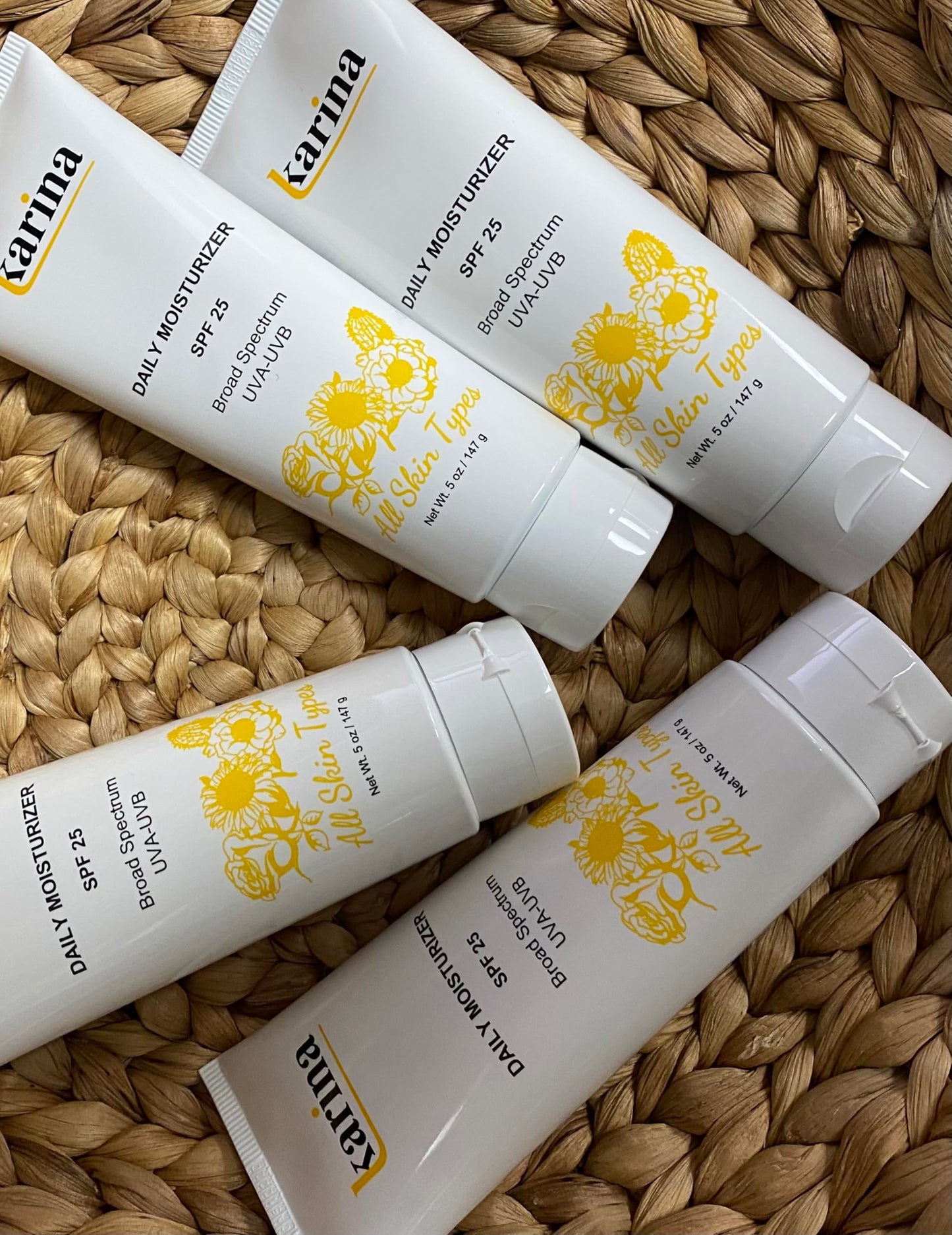 Karina Daily Moisturizer SPF 25, 5 fl oz (147 ml) - Broad Spectrum UVA/UVB, Peptides & Antioxidants, All Skin Types