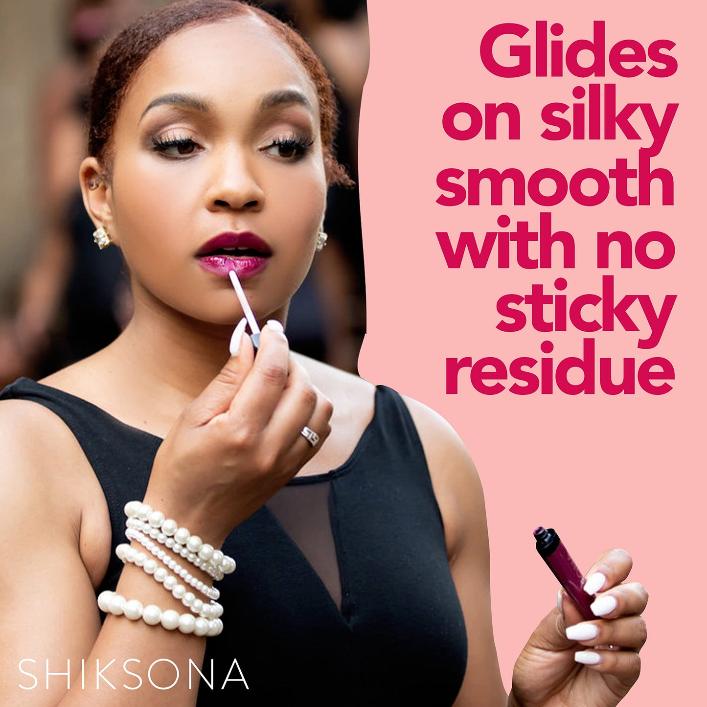 ShikSona High Shine Lip Gloss | Hydrating, Vegan, High Pigment, Non-Sticky Lipgloss in a Timeless, Universal Color | Sexy Self-Starter (Candy Apple Beauty & Personal Care ShikSona