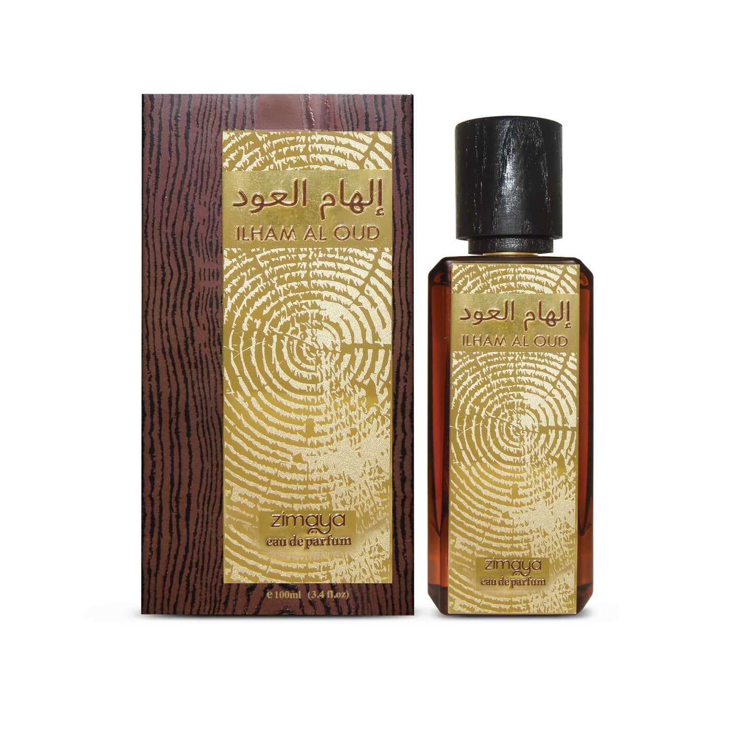 zimaya Ilham Al Oud Oriental Unisex Eau De Parfum, 3.4 Fl. Oz