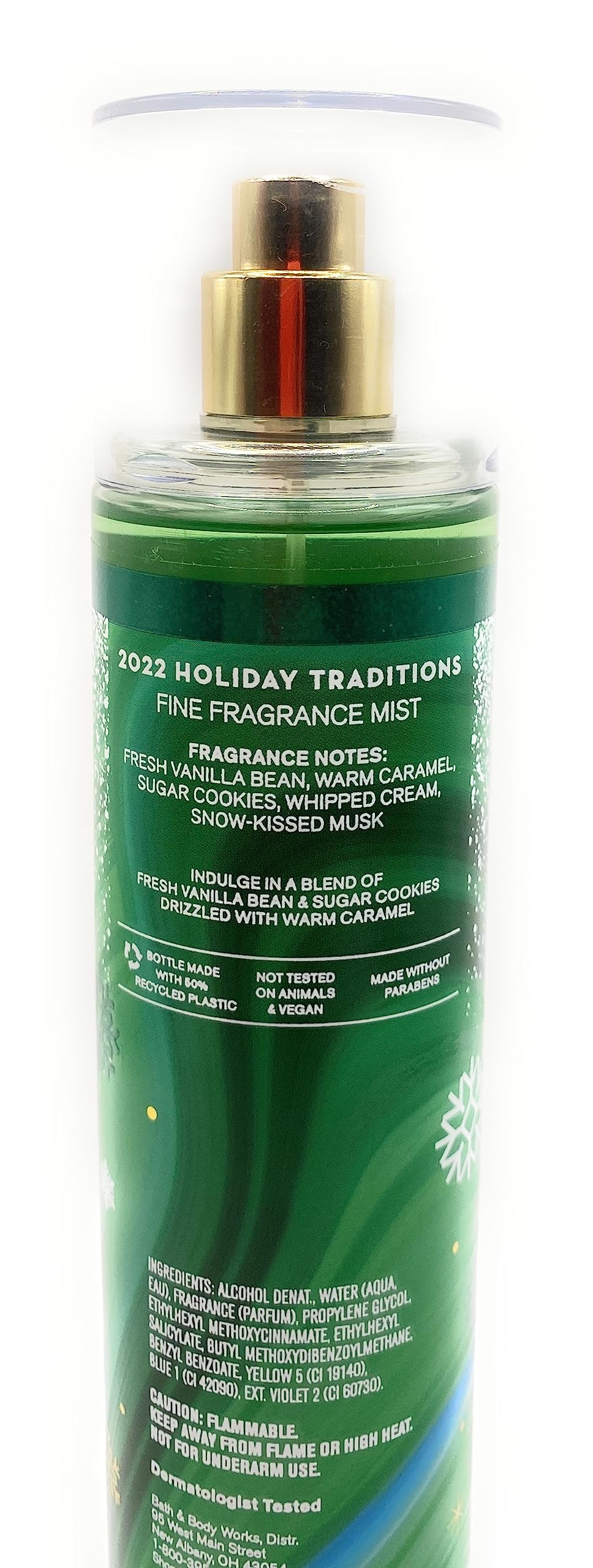 Bath & Body Works Vanilla Bean Noel Fine Fragrance Mist 8 Fluid Ounce Spray