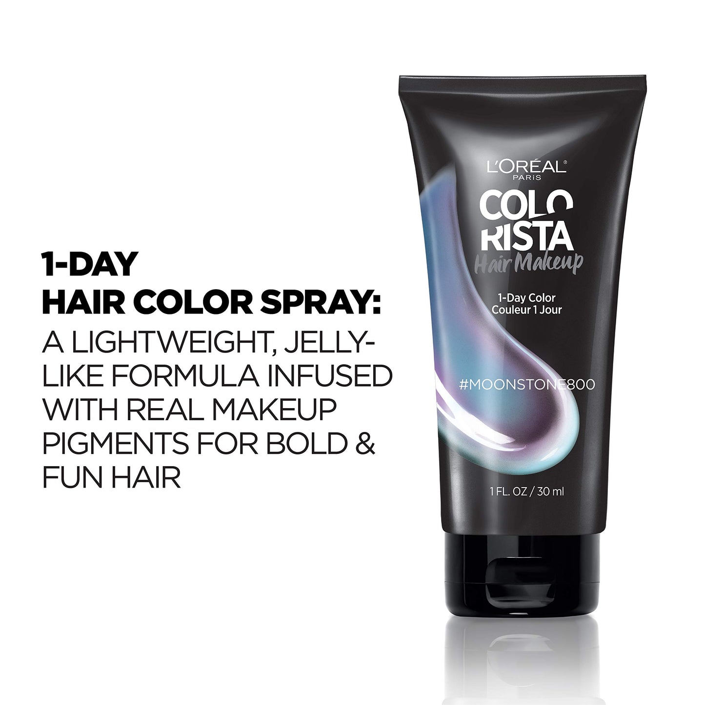 L’Oréal Paris Hair Makeup Temporary 1-Day Hair Color for Blondes and Brunettes, Moonstone, 1 Fl Oz