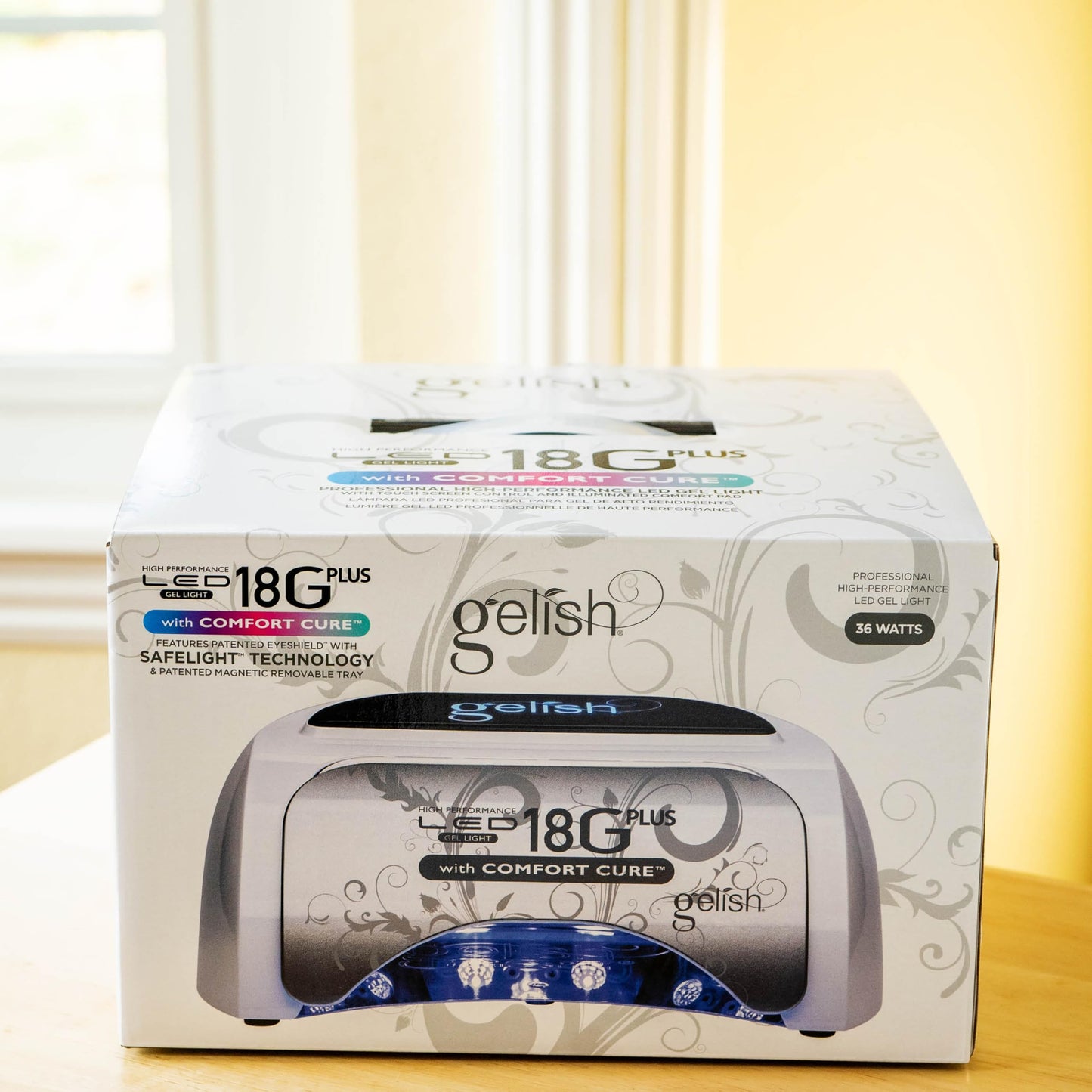 Gelish 36W Professional Fast Drying Gel Nail Dryer Lamp - 18G Plus LED Light Beauty & Personal Care Gelish