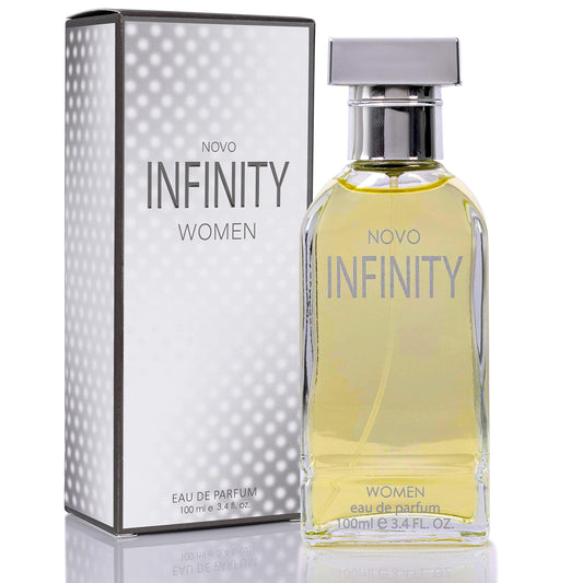 NovoGlow Novo Infinity for Women - 3.4 Fluid Ounce Eau De Parfum Spray for Women - Refreshing Mix of Citrus Floral & Musk Fragrances Smell Fresh All