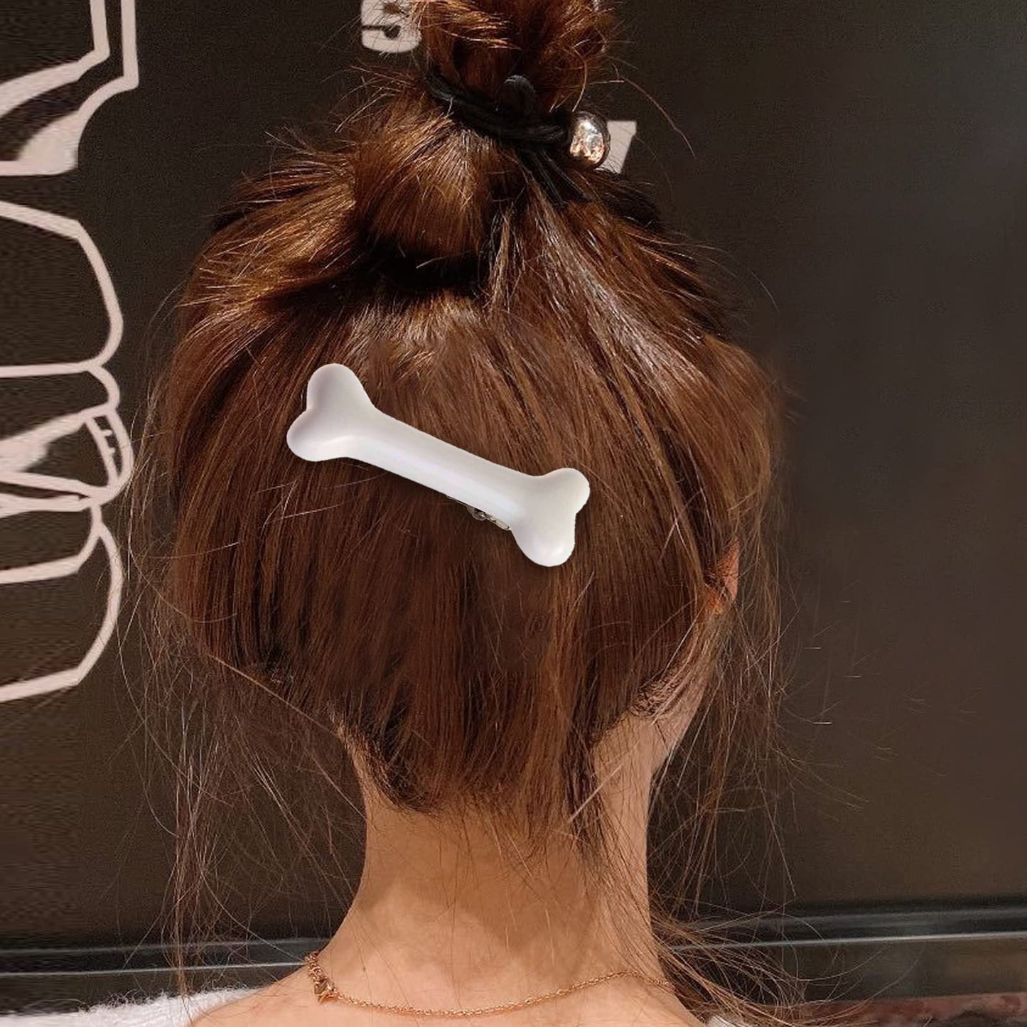 10PCS Dog Bone Hair Clips Decorative Side Band Clips Hairpins Alligator Barrettes Cosplay Costume Hair Accessories for Christmas Halloween 5Pairs