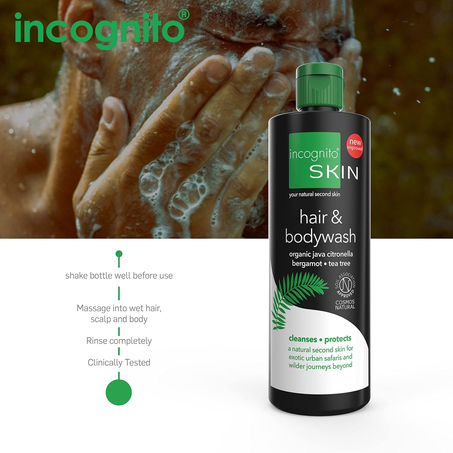 Incognito Hair and Body Wash, 6.7 fl. Oz. (Model: 634766)