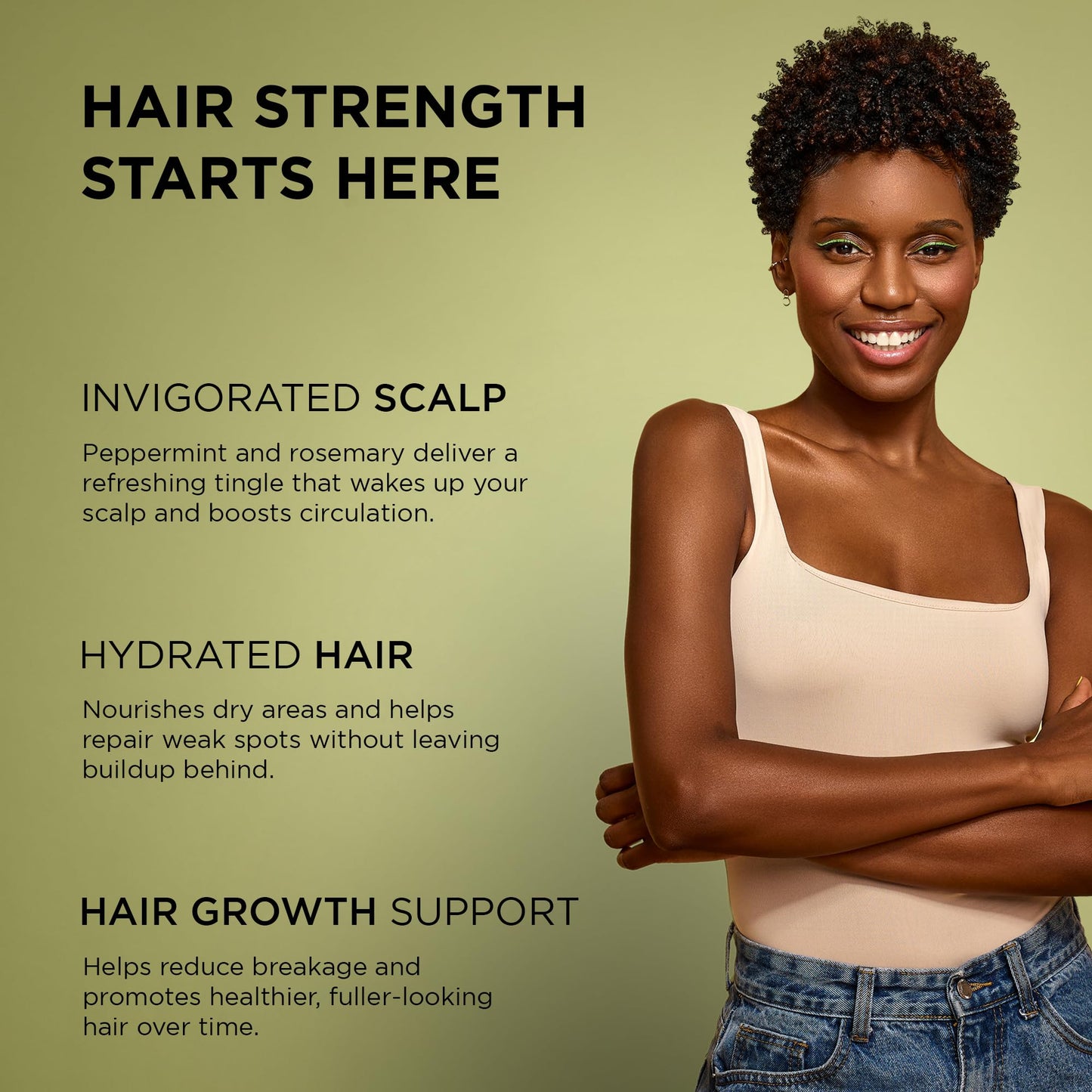African Pride Feel It Formula Hair Strengthening Oil - Hair Oil with Rosemary, Peppermint & Sage - Hydrates Hair, Helps Strengthens Roots & Promotes