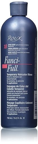 Fanci-Full Instant Hair Color Rinse by Roux, 28 Spun Sand ,Temporarily Evens Tones, Blends Away Gray, 15.2 Oz