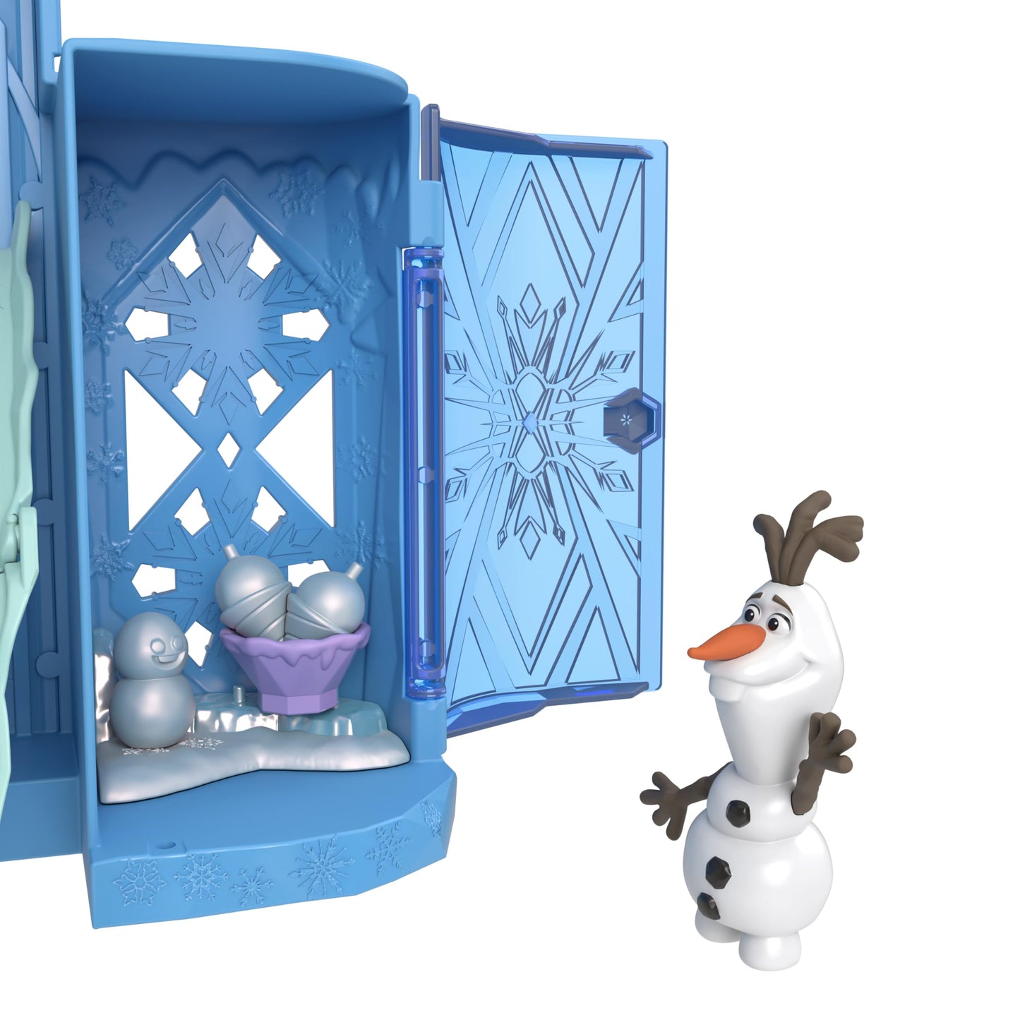 Mattel Disney Princess Toys, Storytime Stackers Elsa Ice Palace, Stackable Castle Doll House with Small Doll & 8 Pieces, Inspired by The Disney…
