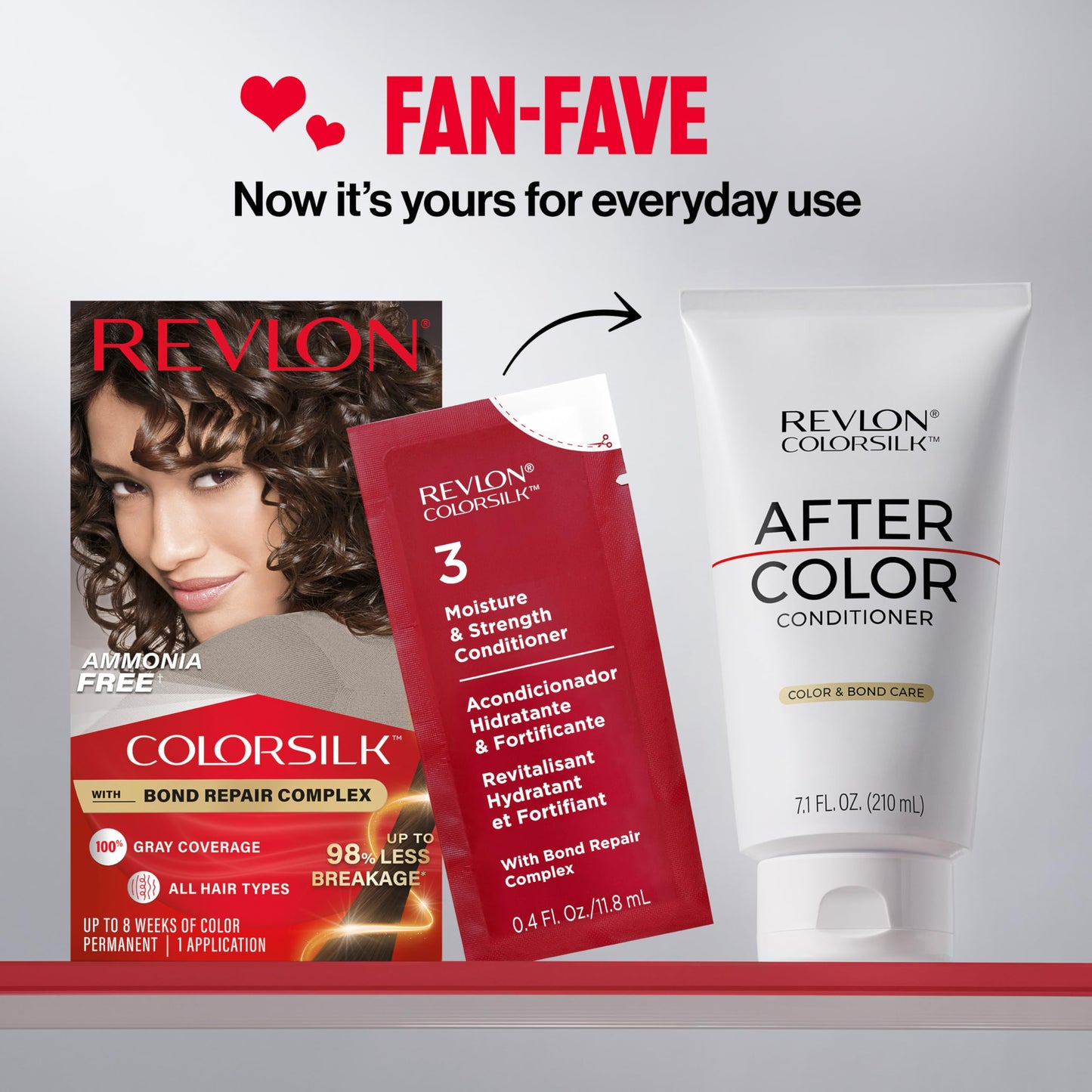 Revlon ColorSilk with Bond Repair Complex, Brown Permanent Hair Color, 100% Gray Coverage, Ammonia Free Hair Dye, Vegan Keratin, 30 Dark Brown (Pack