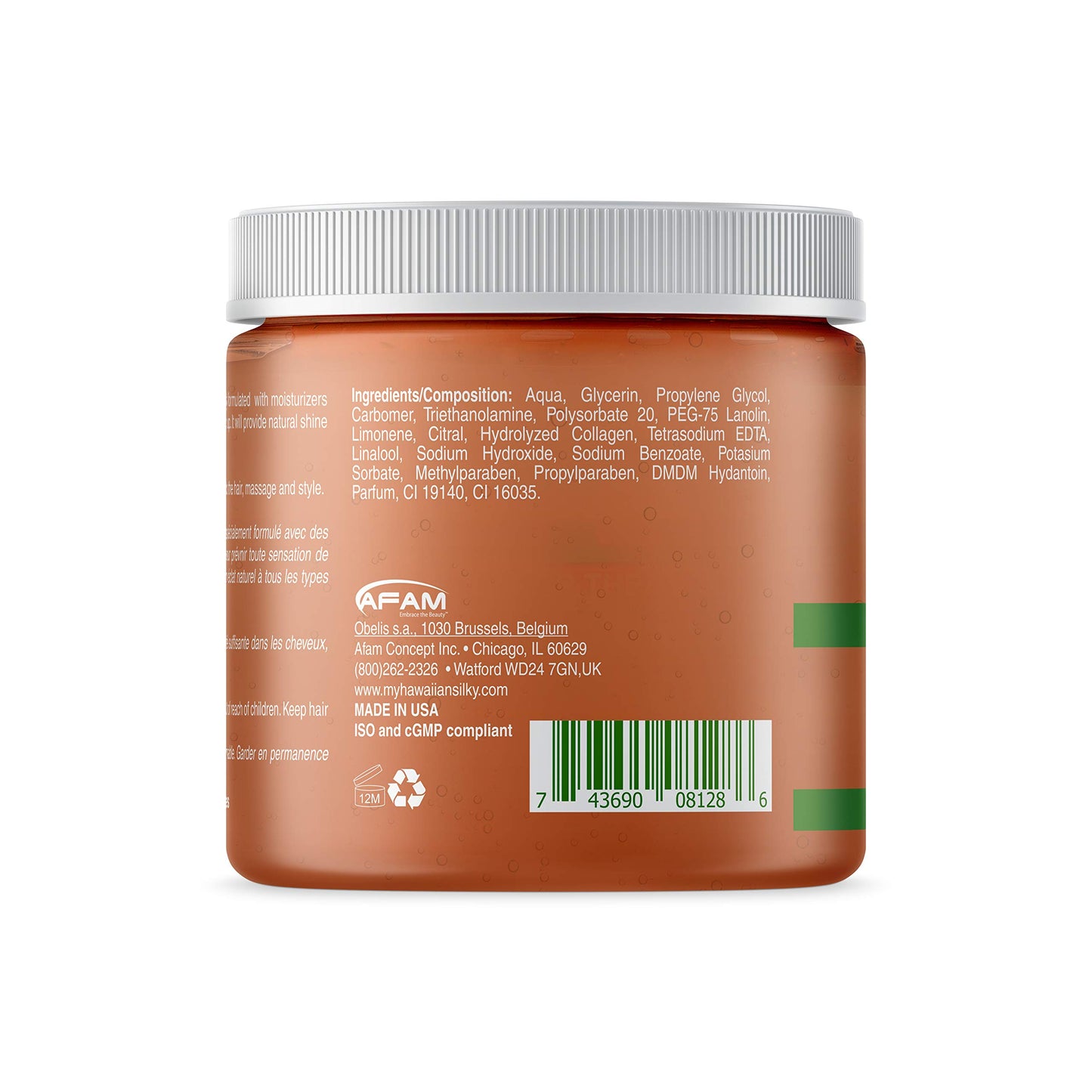 Hawaiian Silky Texturizing Gel Activator, 16 fl oz - Natural Protein Extracts to Style & Moisturize Dry and Damaged Hair - for Color Treated Hair