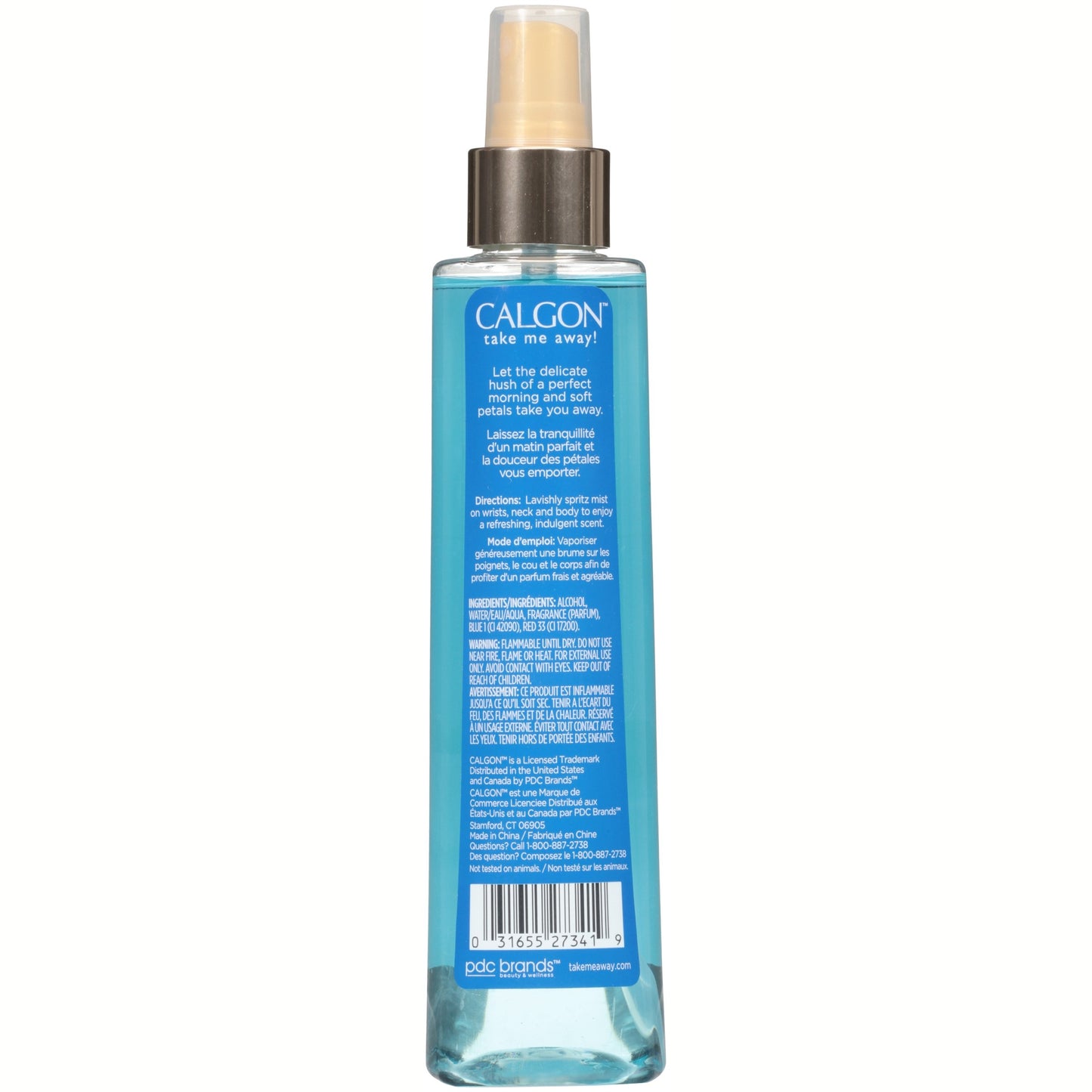 Calgon Morning Glory Fragrance Body Mist 8 oz (Pack of 6)