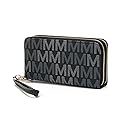 MKF Collection Wristlet Wallet for Women, Small Vegan Leather Credit Card Holder with Zipper Coin Pocket Wallet Purse Handbag By Mia K
