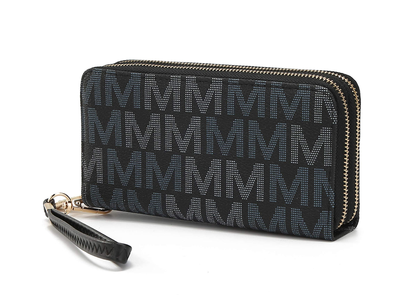 MKF Collection Wristlet Wallet for Women, Small Vegan Leather Credit Card Holder with Zipper Coin Pocket Wallet Purse Handbag By Mia K