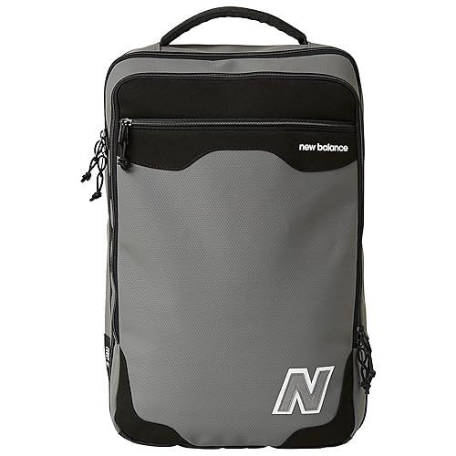 New Balance Laptop Backpack, Legacy Commuter Travel Bag for Men and Women, Grey, One Size
