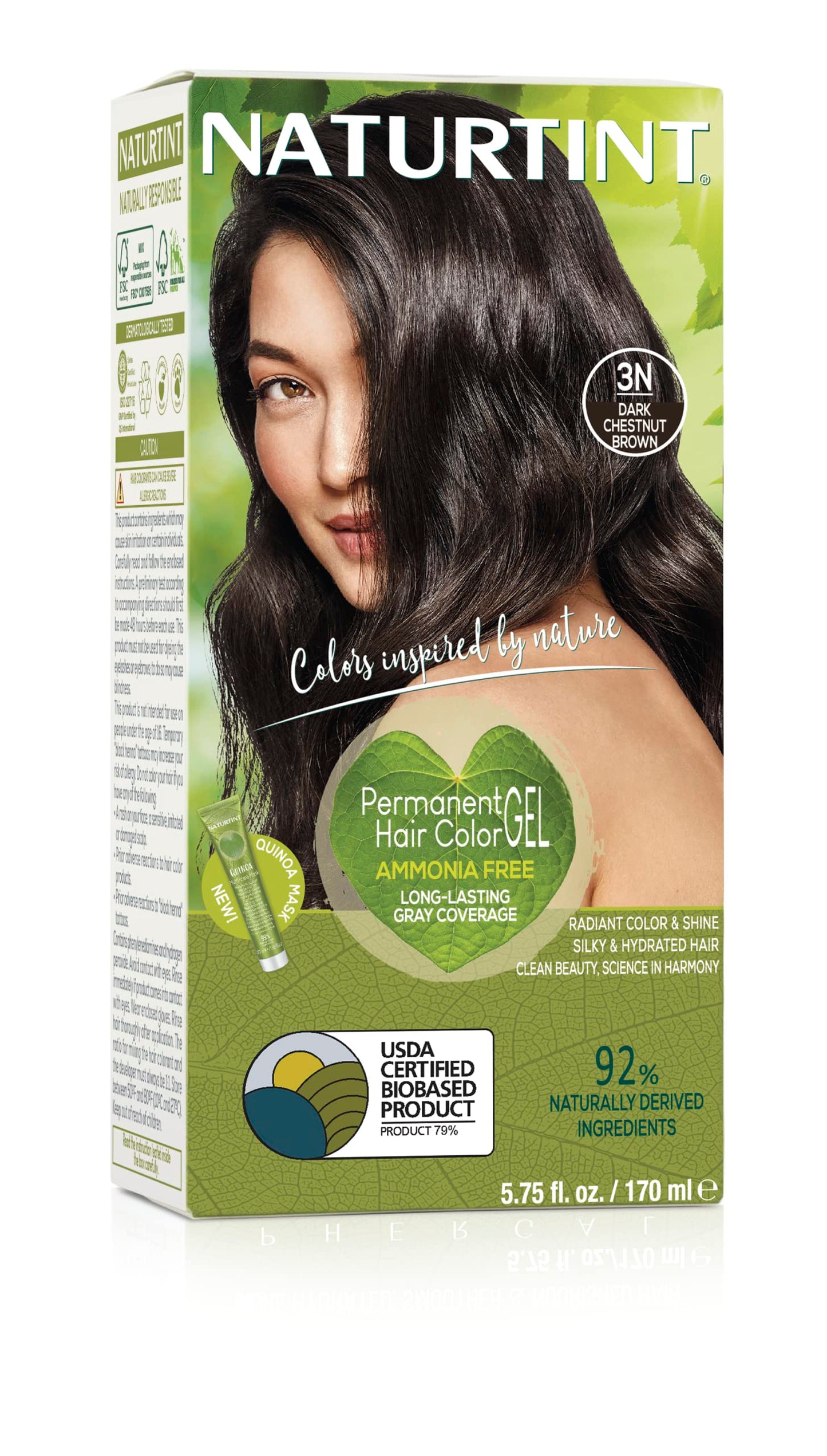 Naturtint 3N Dark Chestnut Hair Color, 5.07 FZ