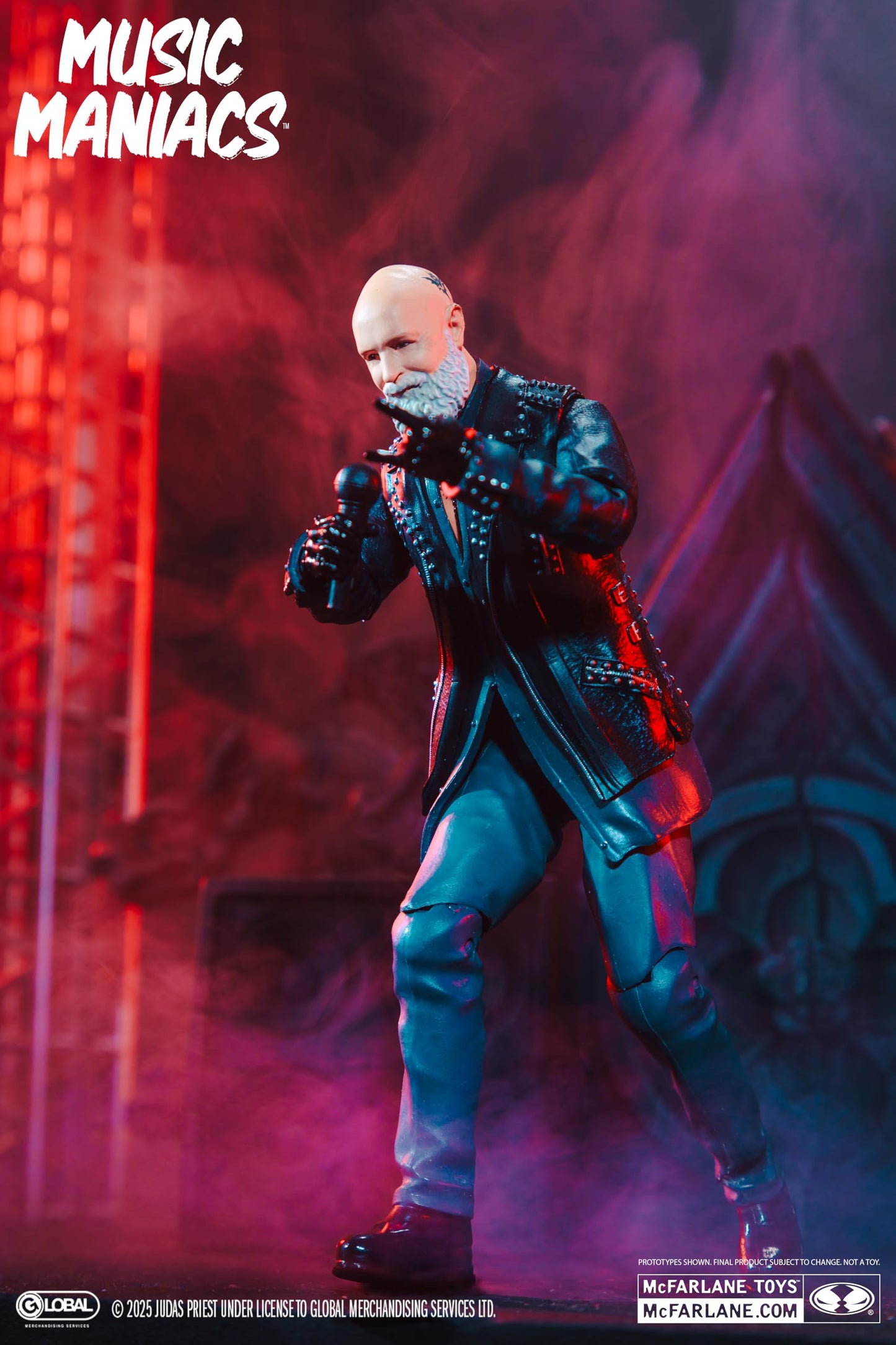 McFarlane Toys- Music Maniacs Metal Rob Halford (Judas Priest) 6in Action Figure