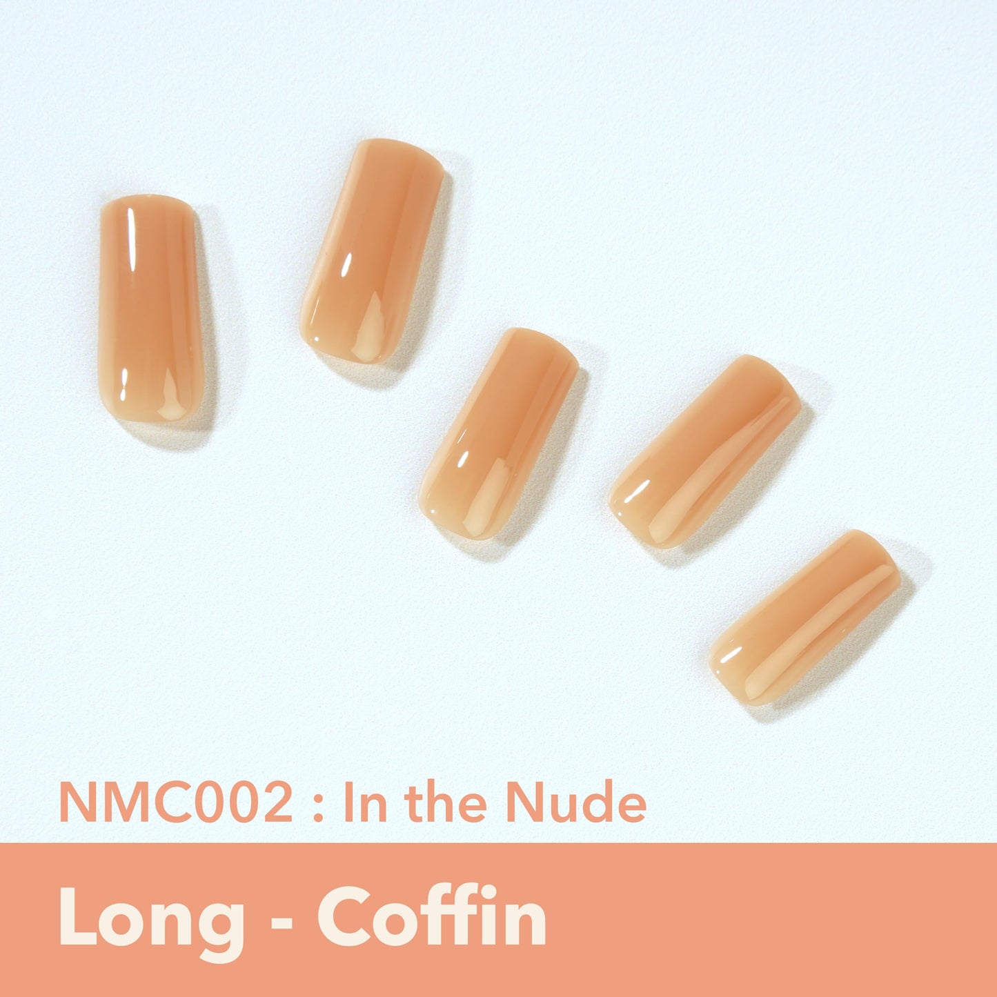 MOOD: TOO CLASSY Press On Nails - In the Nude | Trendy Long Coffin Shape | Salon Acrylic Finish, Kit Includes 30 Nail Tips, Mini Glue, Adhesive Tabs Beauty & Personal Care EBIN NEW YORK