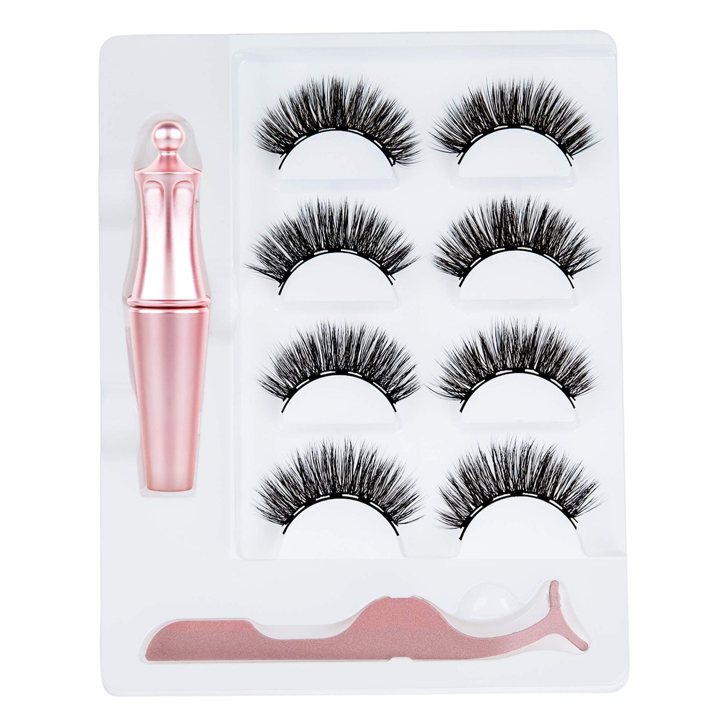 Magnetic Eyelashes, False Eyelashes Magnetic Eyelashes with Eyeliner Natural Look with Eyeliner?4pairs?