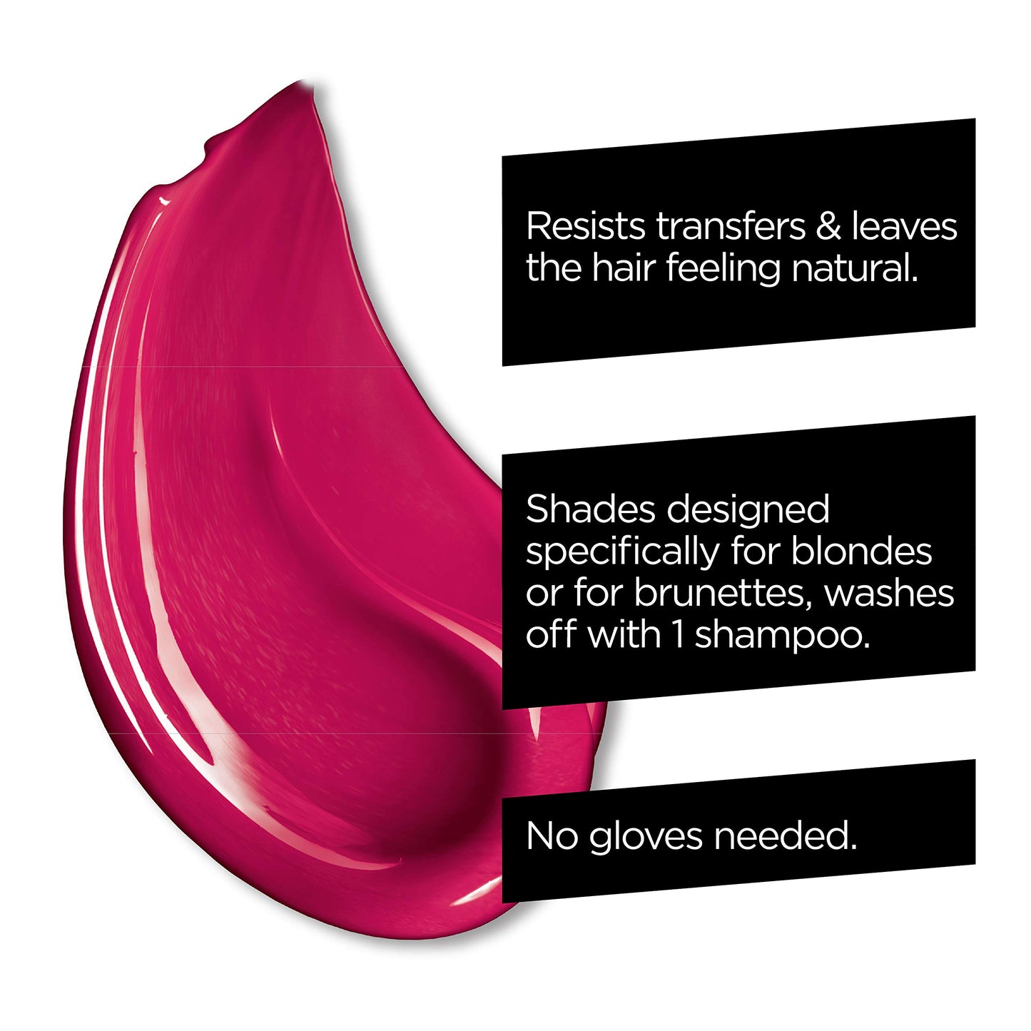 L'Oreal Paris Hair Makeup Temporary 1-Day Hair Color for Brunettes, Raspberry 10, 1 Fl Oz
