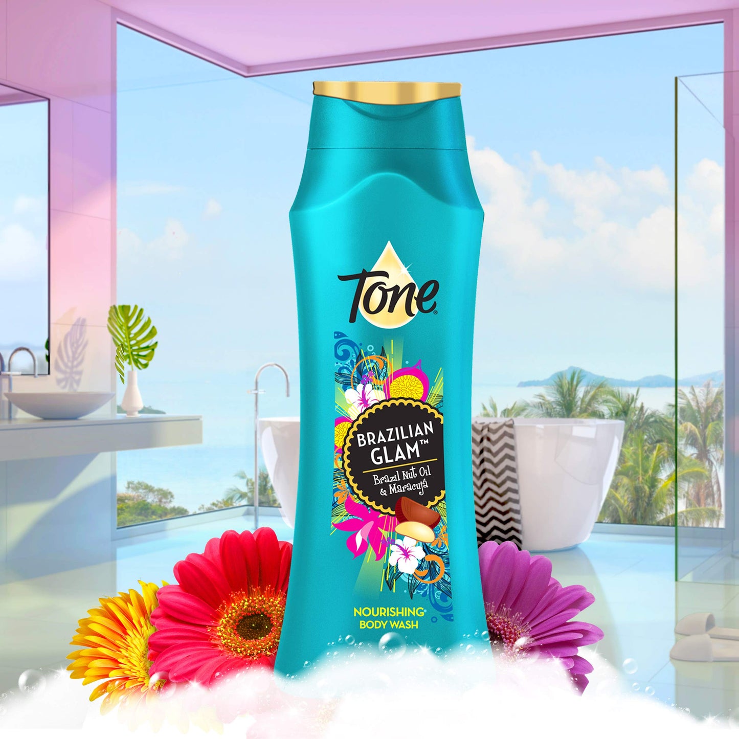 Tone Body Wash, Brazilian Glam, 16 fl oz