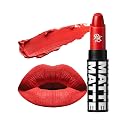 Ruby Kisses Lipstick, Matte Finish, Long-Lasting, Highly Pigmented, Smooth Apply, Full Coverage Lip Color Makeup (Scarlet)