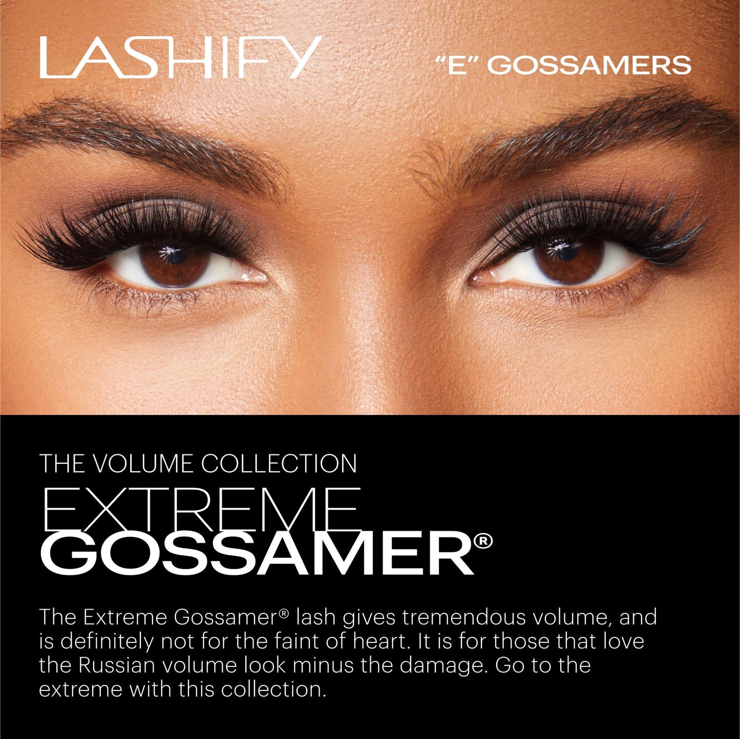 Lashify Extreme 15mm Gossamer DIY Eyelash Extensions Refill, Black, Easy False Lashes To Add Tremendous Volume