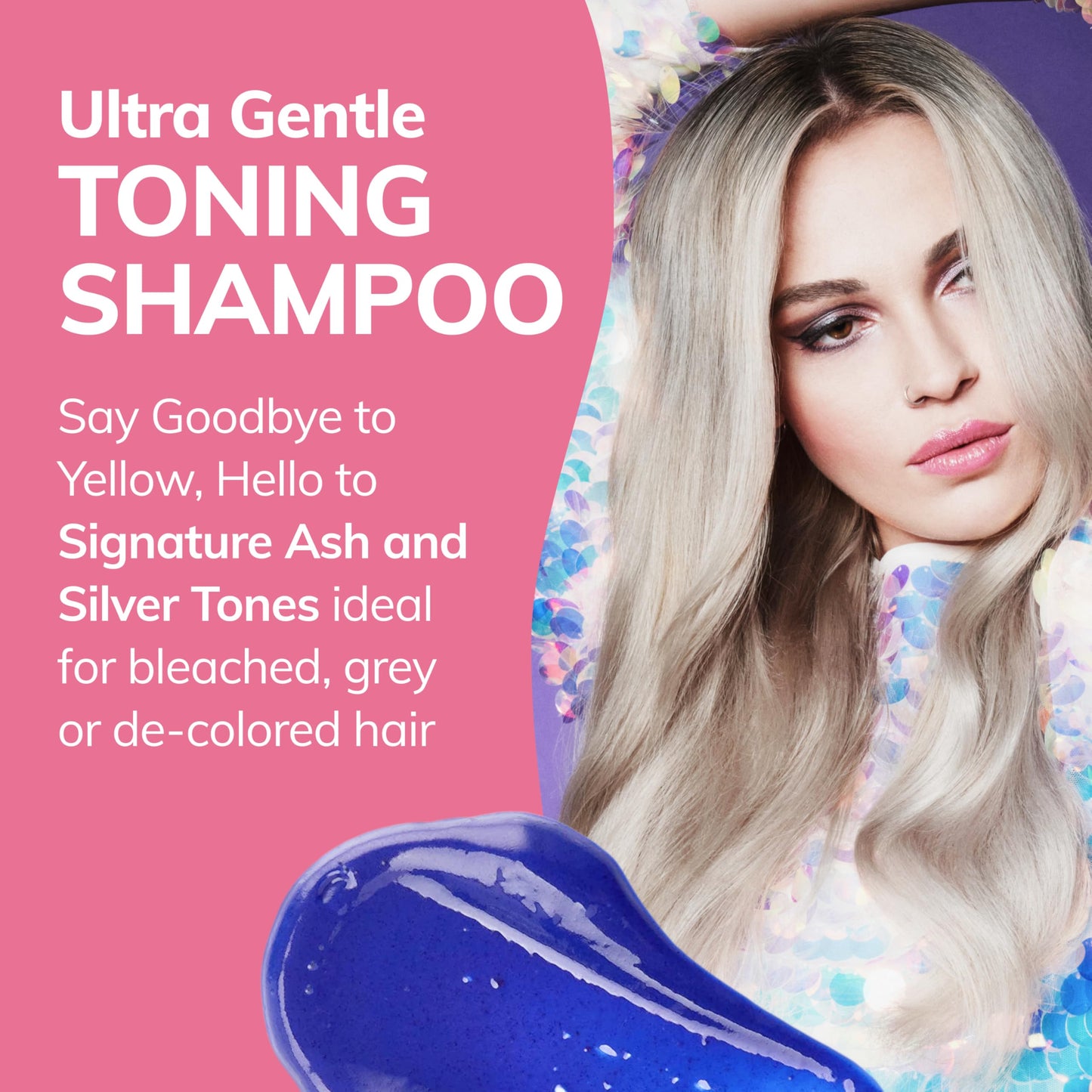 Fanola No Yellow Purple Shampoo - Purple Color Depositing Shampoo for Blondes, Bleached & Grey Hair - Formulated with Violet Pigment to Remove Brassy