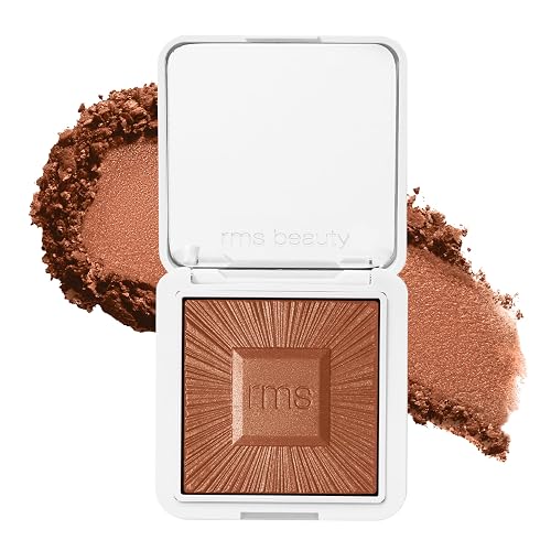 RMS Beauty Redimension Hydra-Bronzer - Talc-Free Gel-to-Powder Bronzer & Highlighter - Hydrating Cream Bronzer for Natural Glow & Sculpted Contour