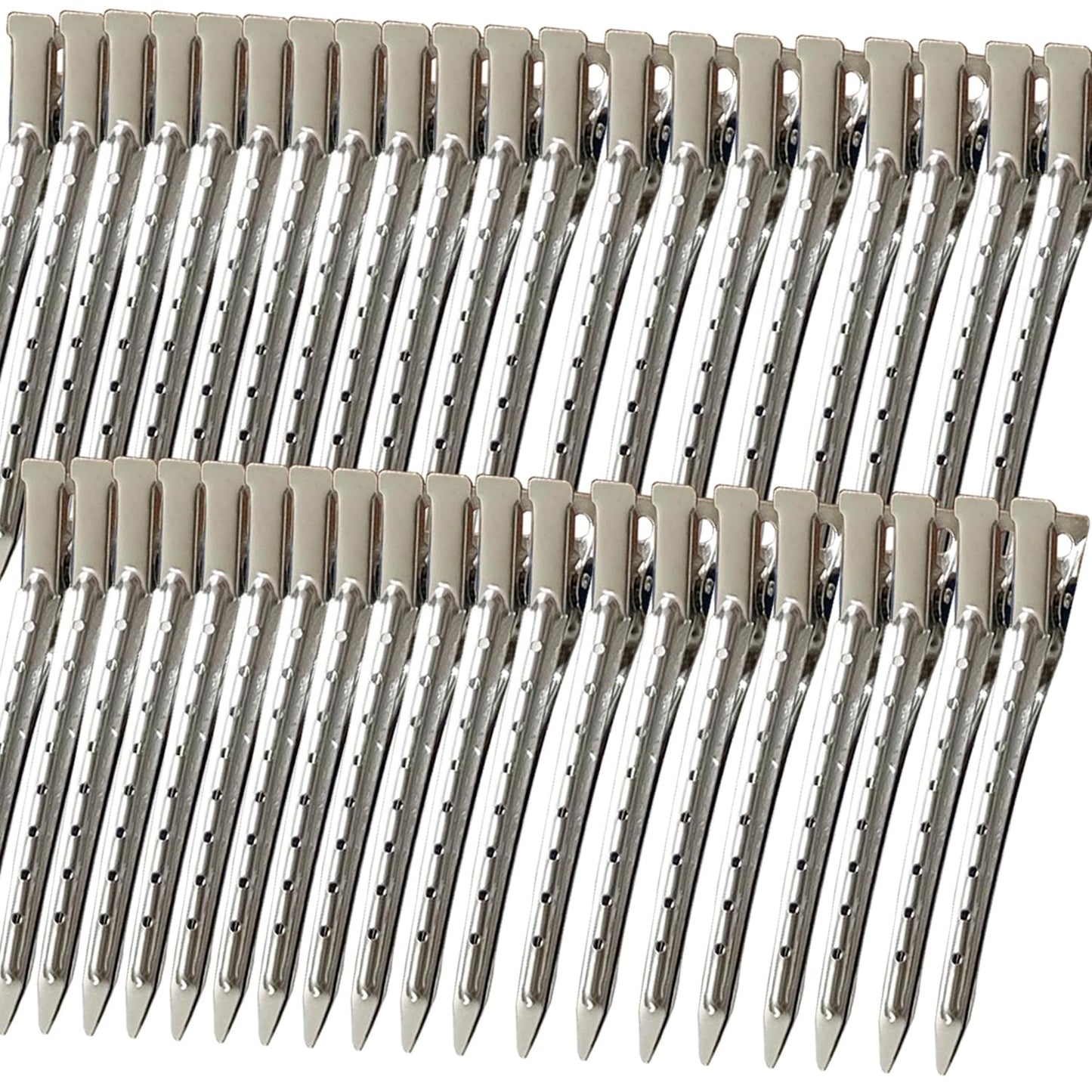 40 PCS 3.5 Inch Duck Billed Clips,Metal Alligator Curl Hair Clips with Holes for Styling, Coloring, Thick Hair Rollers, Salon Use,Alligator Clips Beauty and Personal Care Mythos