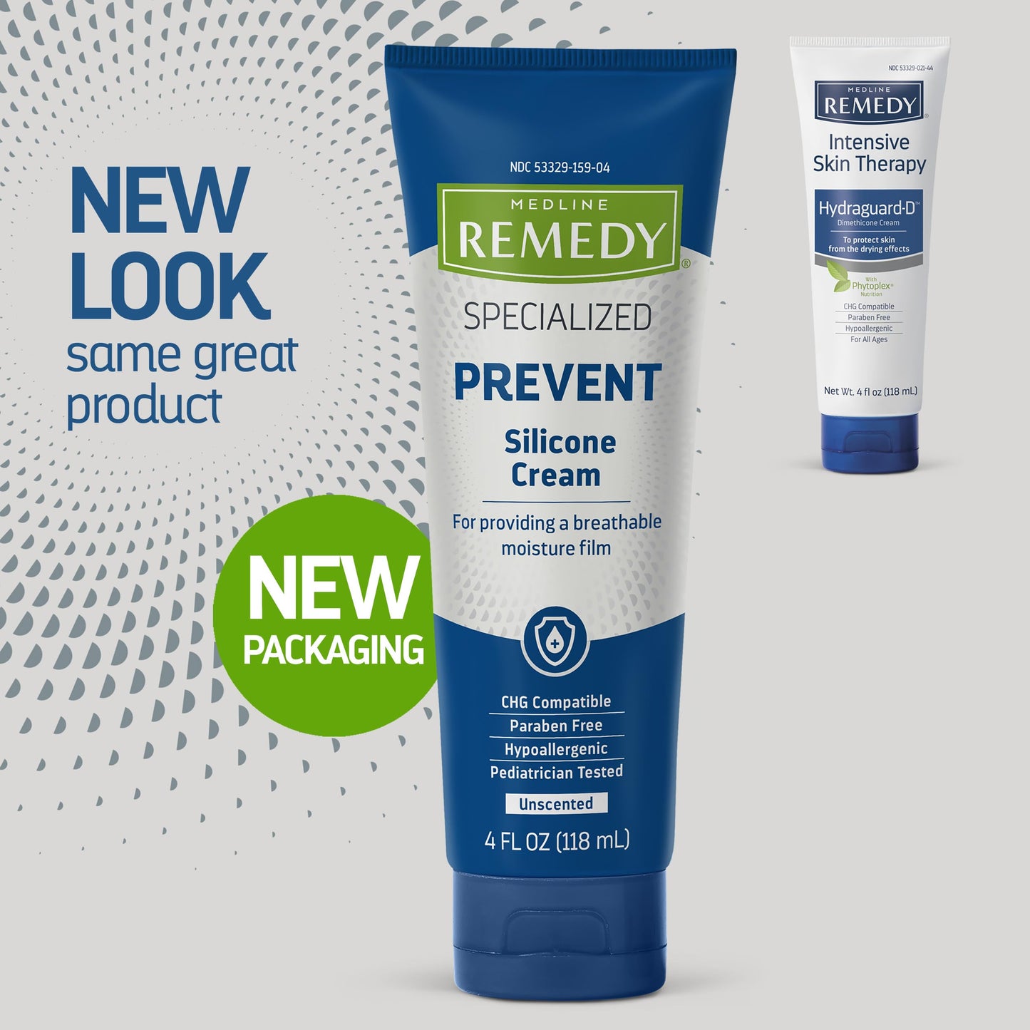Medline Remedy Specialized Silicone Cream, Unscented (4 fl oz), Gentle Breathable Film for All Ages, Paraben-free and Hypoallergenic Skin Care