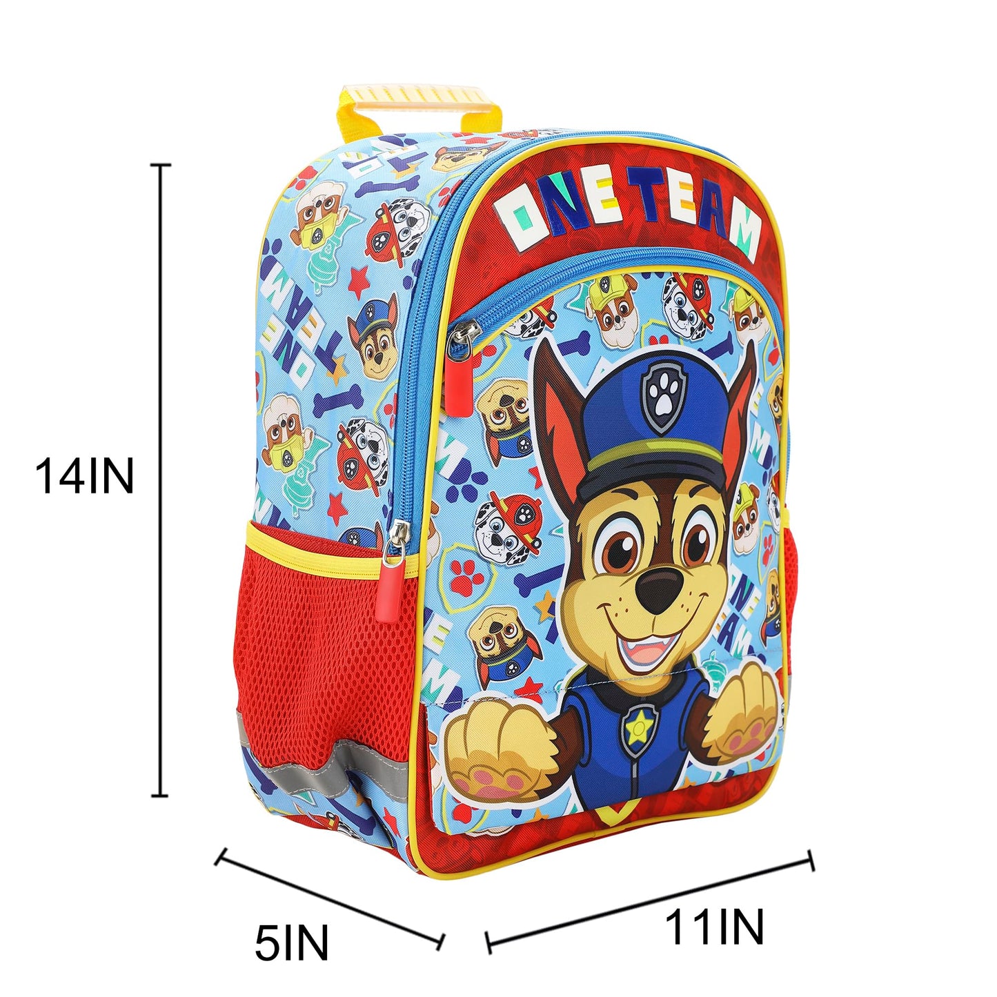 Paw Patrol Chase 16" Toddler Kid's Backpack For School And Travel
