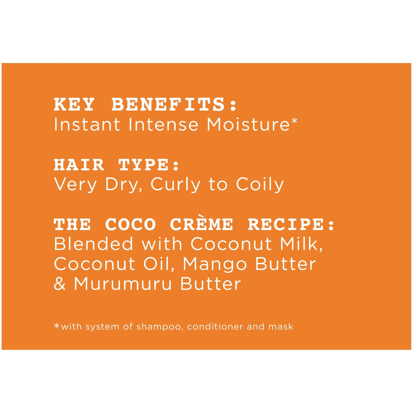 Carol’s Daughter Coco Creme Sulfate Free Shampoo and Conditioner Set with Silicone Free Hair Butter, for Very Dry Curly Hair, with Coconut Oil
