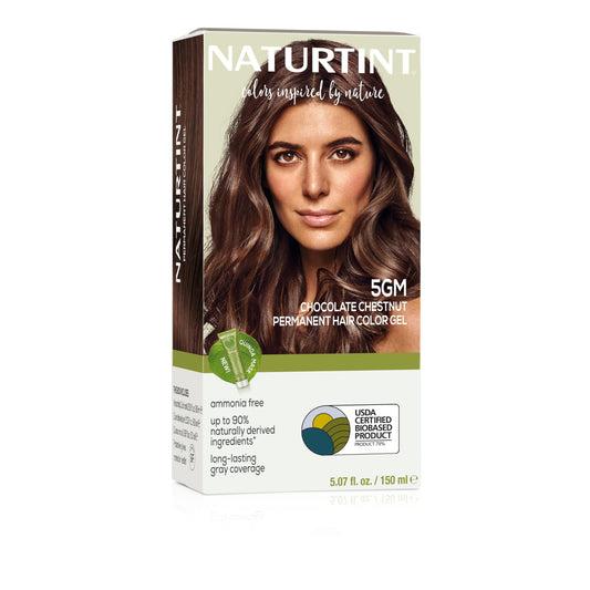 Naturtint 5GM Chocolate Chestnut Permanent Hair Color (Pack of 1), Ammonia Free, Vegan, Cruelty Free, up to 100% Gray Coverage, Long Lasting Results