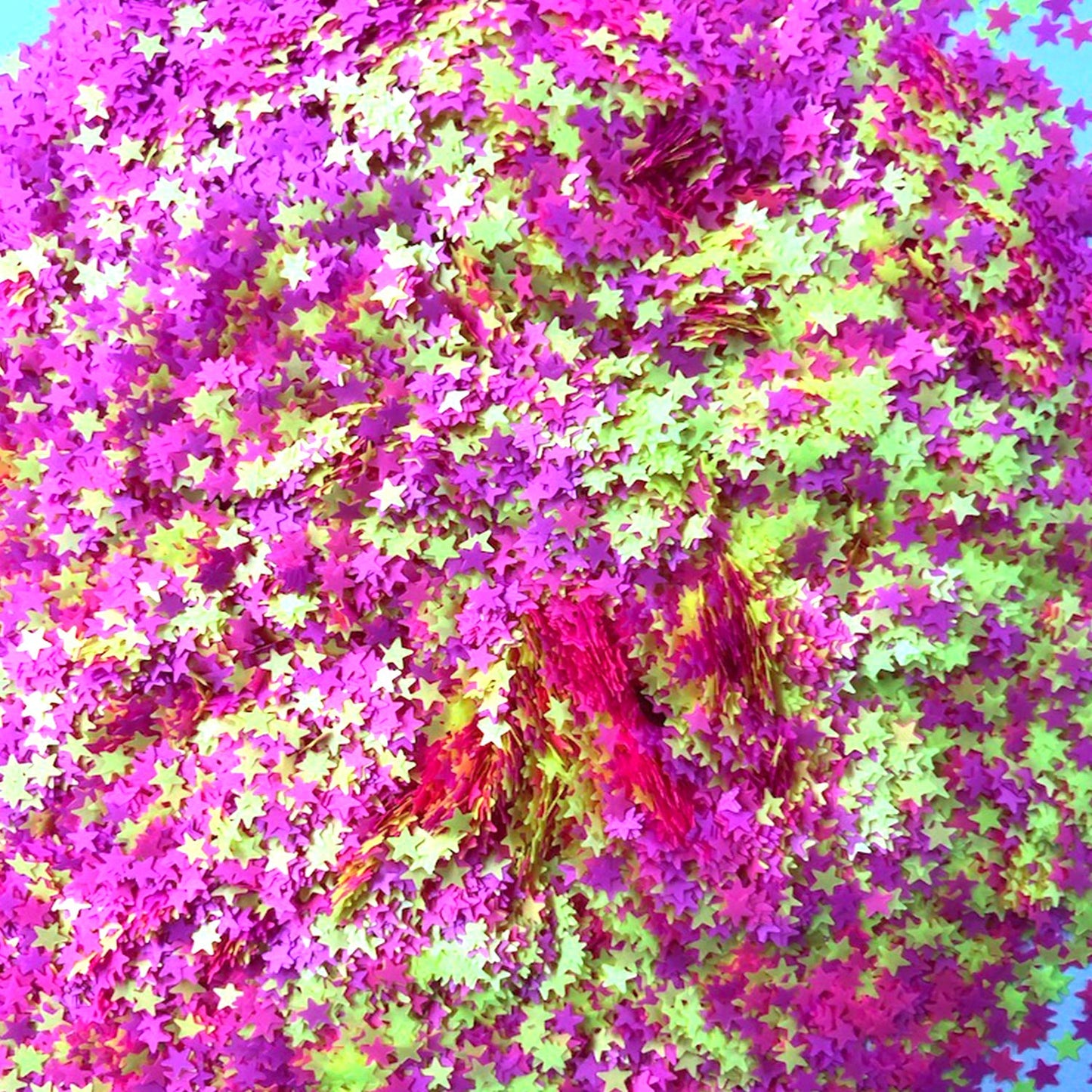 Neva Nude Face and Body Glitter Keychain - Chunky Loose Glitter for Festivals, Raves, and More | Cosmetic Grade | Super Sparkly (Mayan Raveress NEON