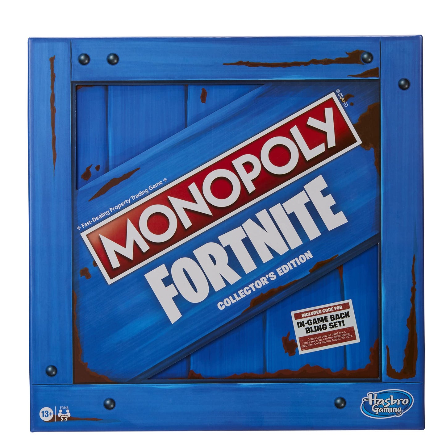 Monopoly: Fortnite Collector's Edition Board Game Inspired by Fortnite Video Game, Board Game for Teens and Adults, Ages 13 and Up