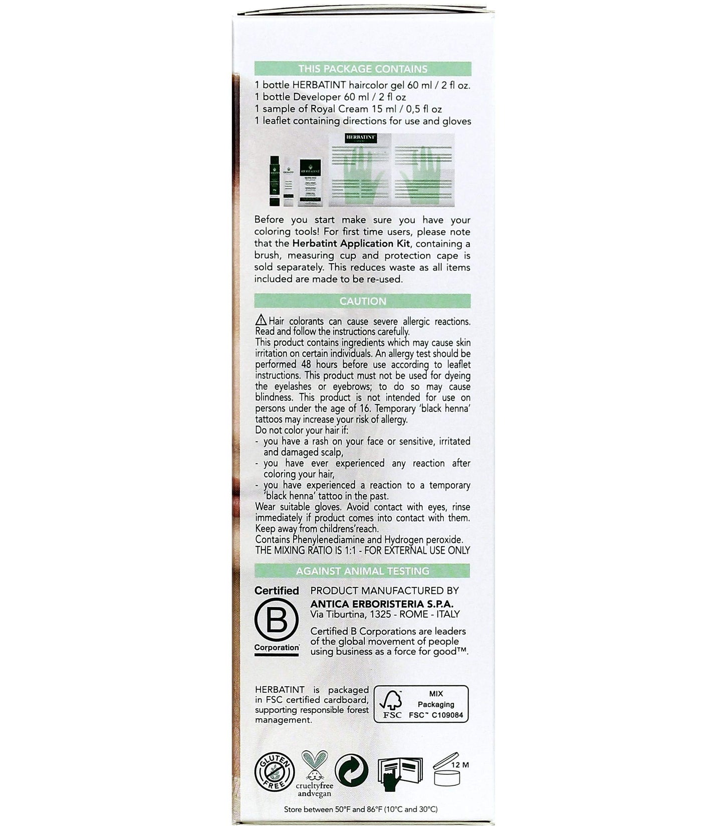 Herbatint 8R Light Copper Blonde Permanent Hair Colour, 4 OZ