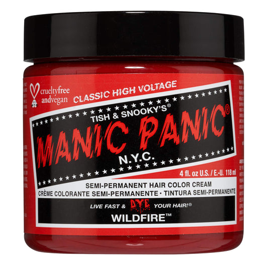MANIC PANIC Classic Wildfire Semi Permanent Hair Color - Hot Reddish Orange Hair Dye for Women & Men That Lasts 4-6 Weeks - Vegan, Ammonia