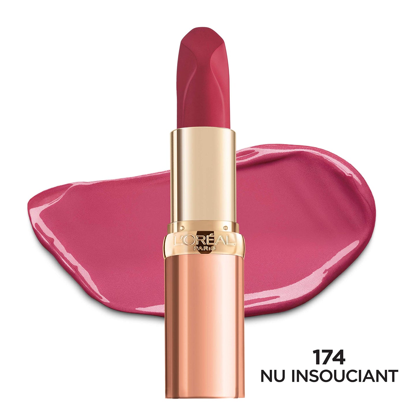 L'Oreal Paris Colour Riche Les Nus Lipstick, Nu Insouciant, 0.13 Oz.
