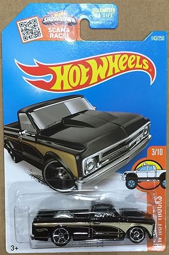 Hot Wheels, 2016 HW Hot Trucks, '67 Chevy C10 [Black] Die-Cast Vehicle #143/250