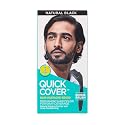 KISS Quick Cover for Men Permanent Hair Color Mustache Beard QMC (Natural Black)